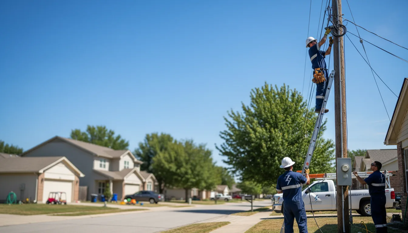 Residential electrician providing installation services in Dubois, IN